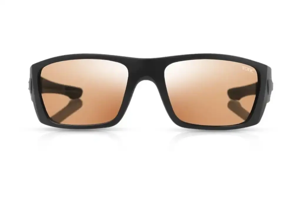 Tonic Youranium Polarised Sunglasses with Glass Neon Copper Lens and Black Frame