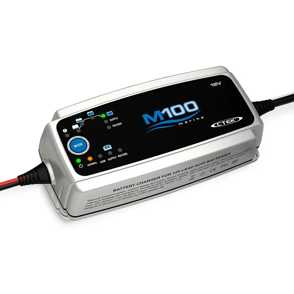 CTEK M100 7 Amp Smart Marine Battery Charger 7A 12V Car Boat AGM Deep Cycle