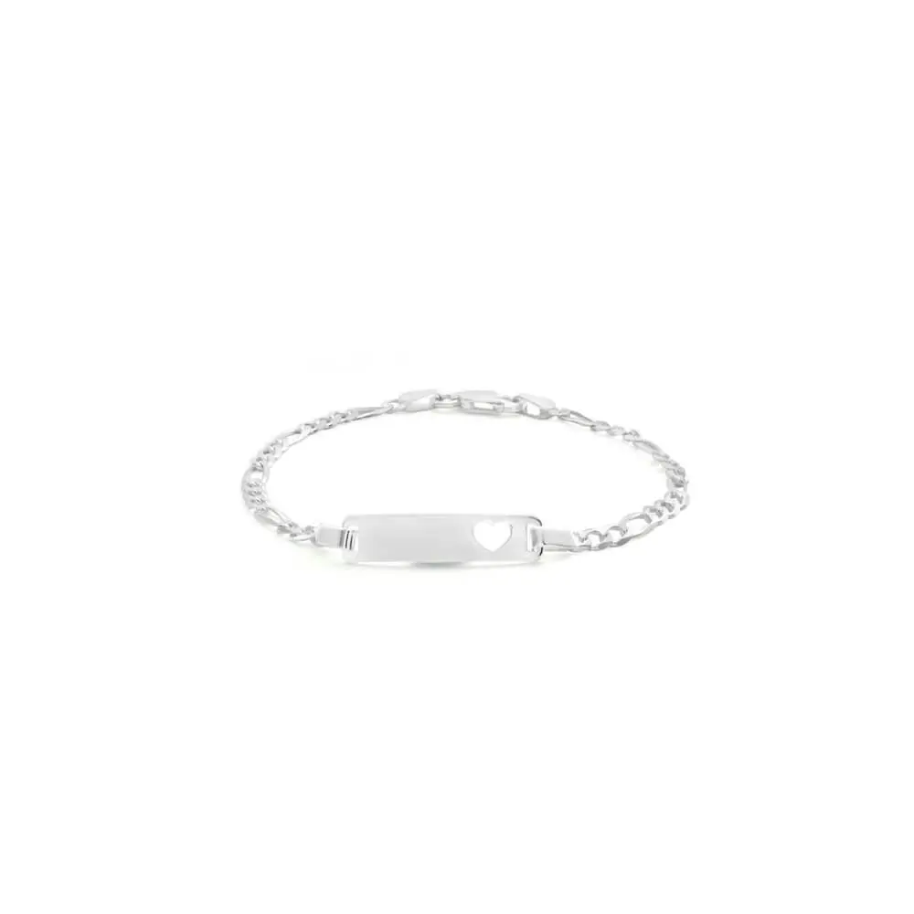 Sterling Silver 16.5cm Figaro Bracelet