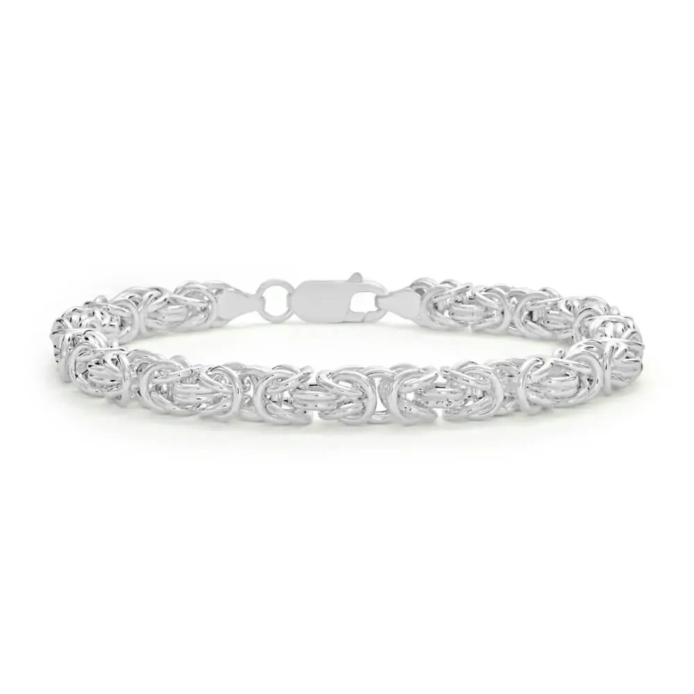 Sterling Silver Byzantine Bracelet