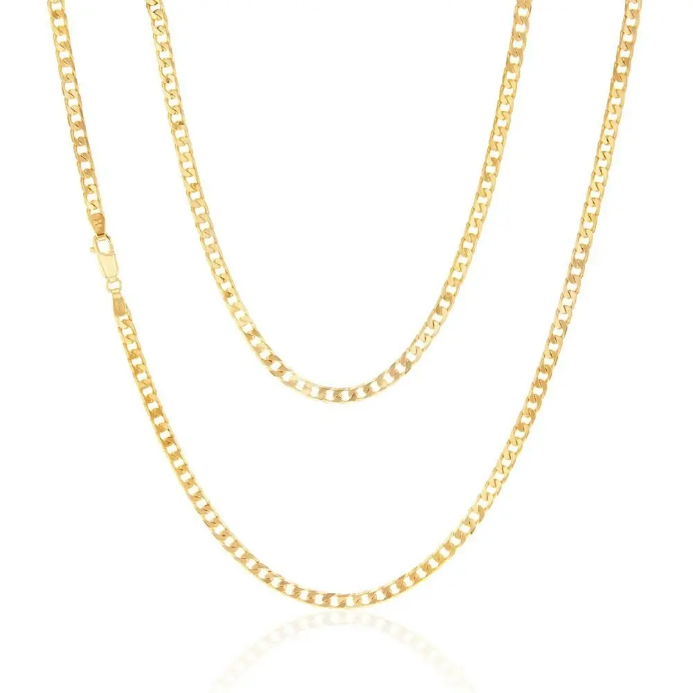 9ct Yellow Gold 120 Gauge Curb 60cm Chain