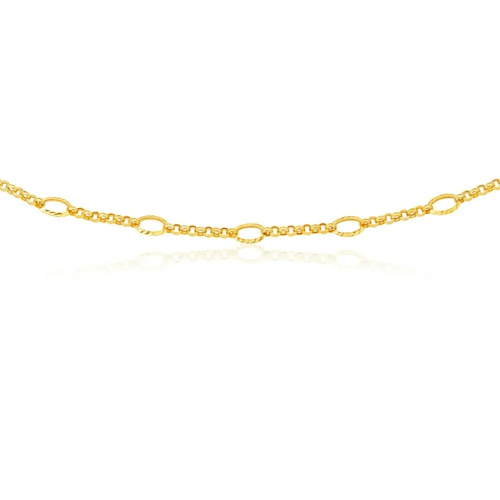 9ct Yellow Gold 45cm Belcher Chain