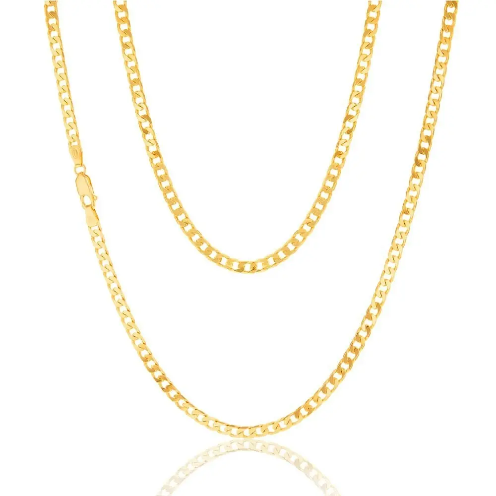 9ct Yellow Gold 120 Gauge Curb 55cm Chain