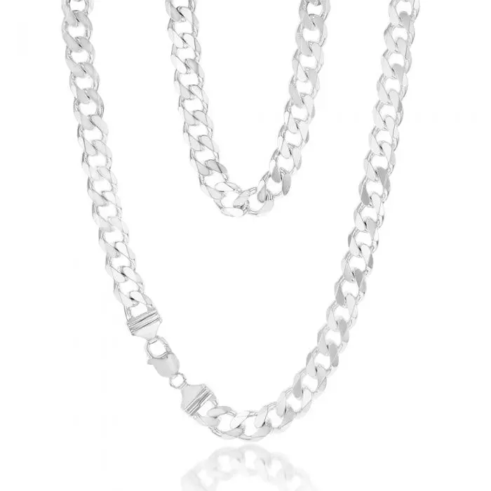 Sterling Silver Curb 300 Gauge 60cm Chain