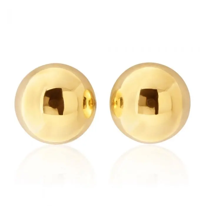 9ct Yellow Gold Ball 6mm Stud Earrings