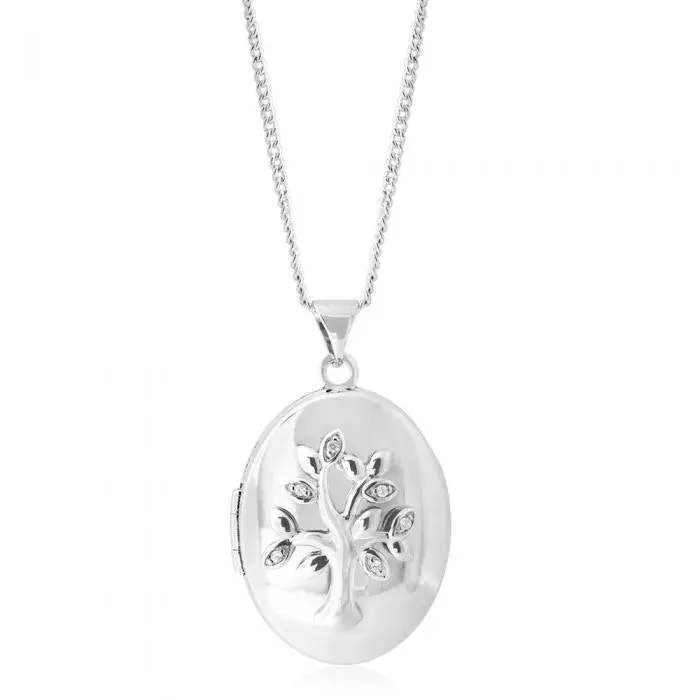 Sterling Silver Tree of Life Locket Pendant