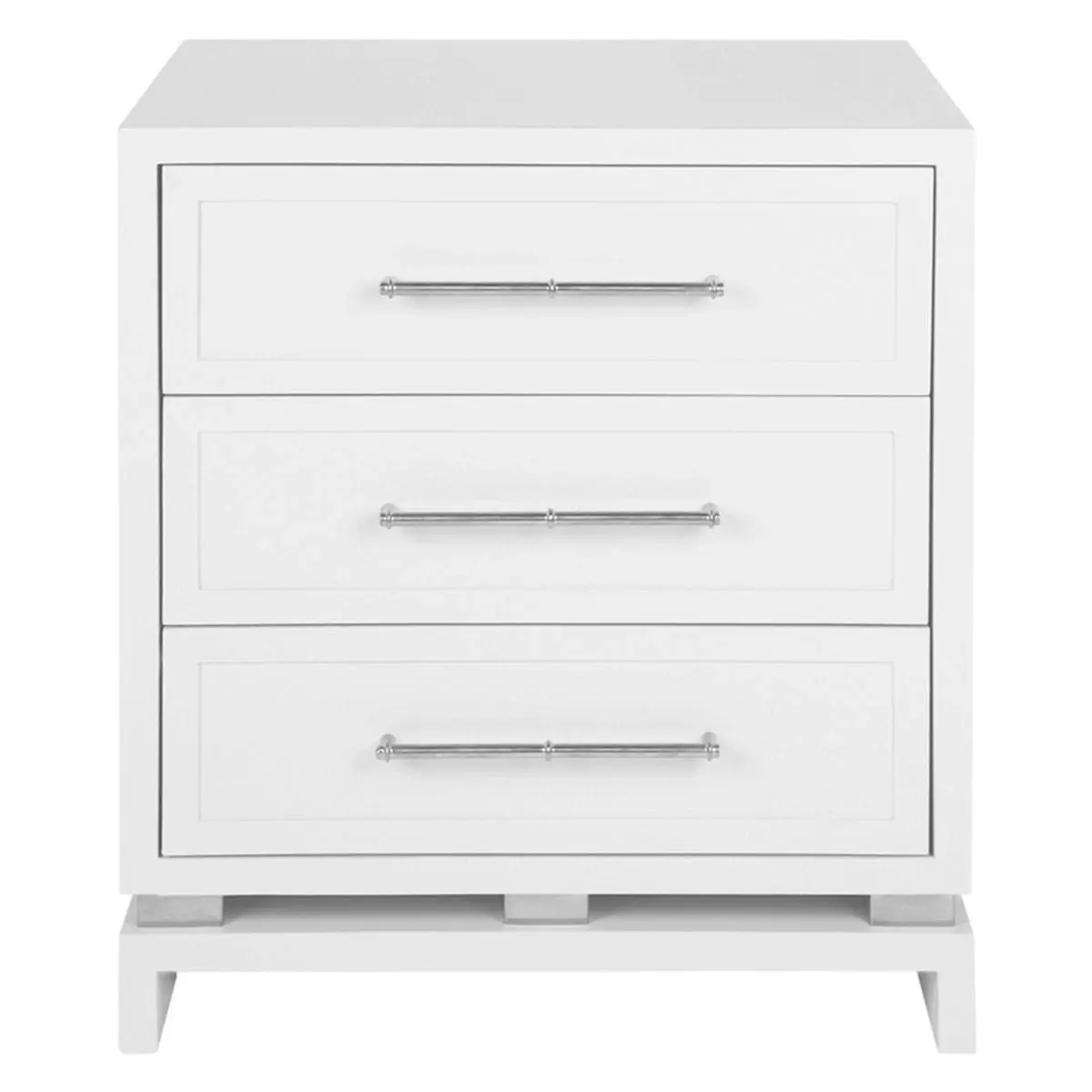 Pearl Bedside Table - Large White