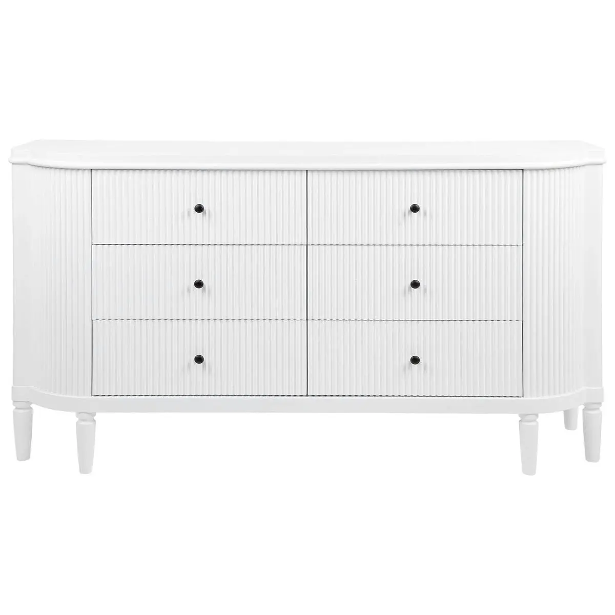 Arielle 6 Drawer Chest - White