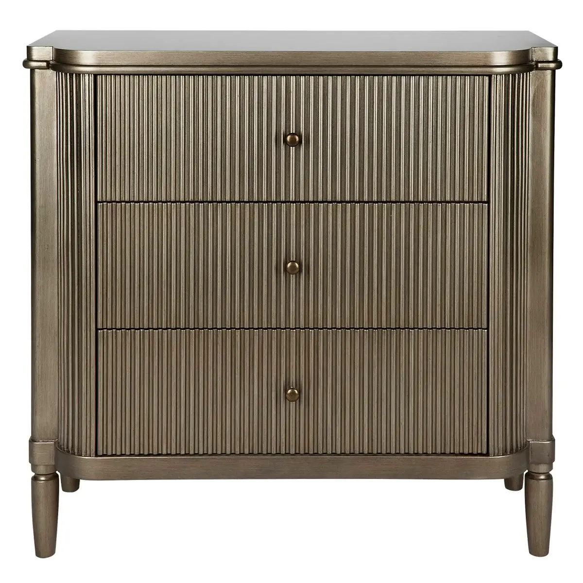 Arielle 3 Drawer Chest - Antique Gold