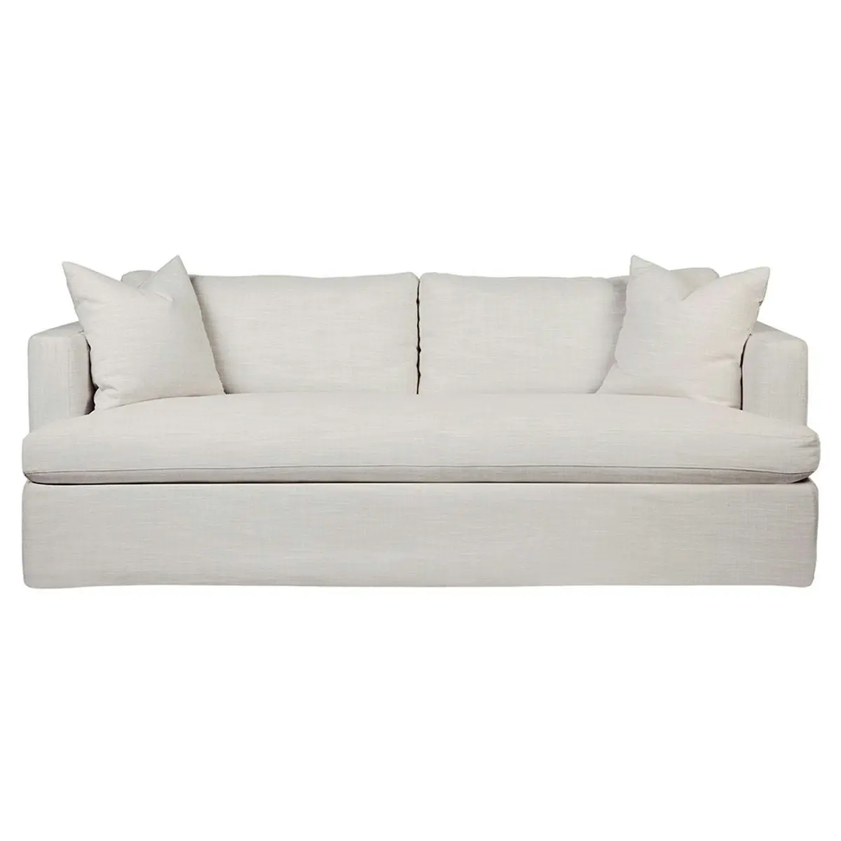 Birkshire 3 Seater Slip Cover Sofa - Off White Linen