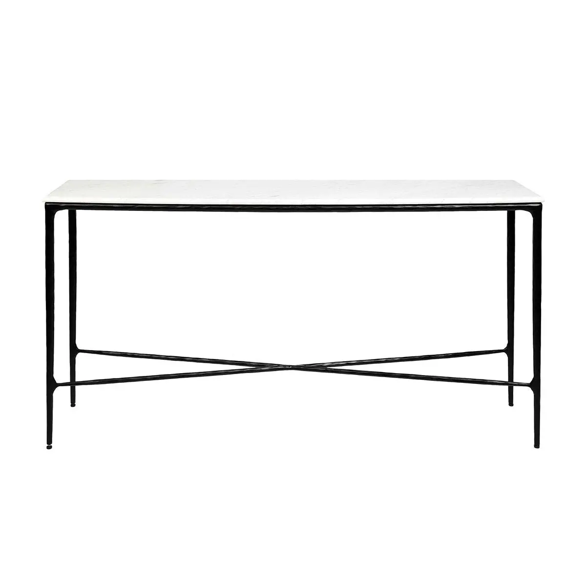 Heston Marble Console Table - Medium Black