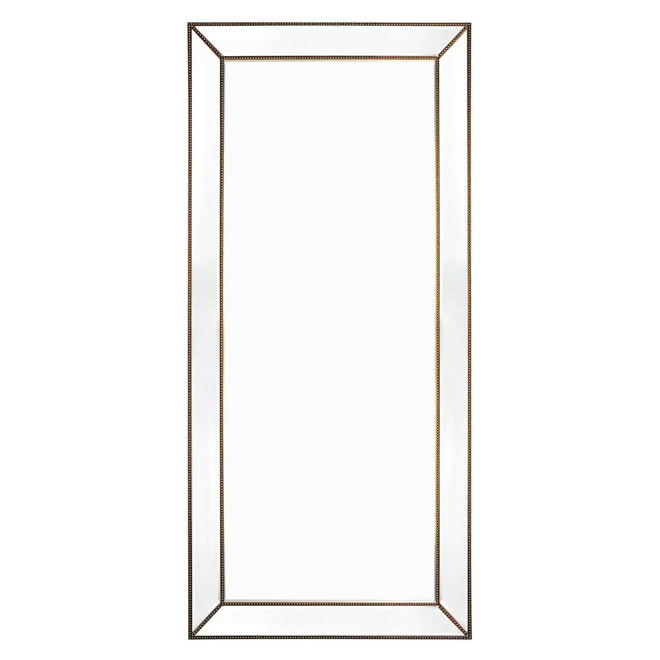 Zeta Floor Mirror - Antique Gold