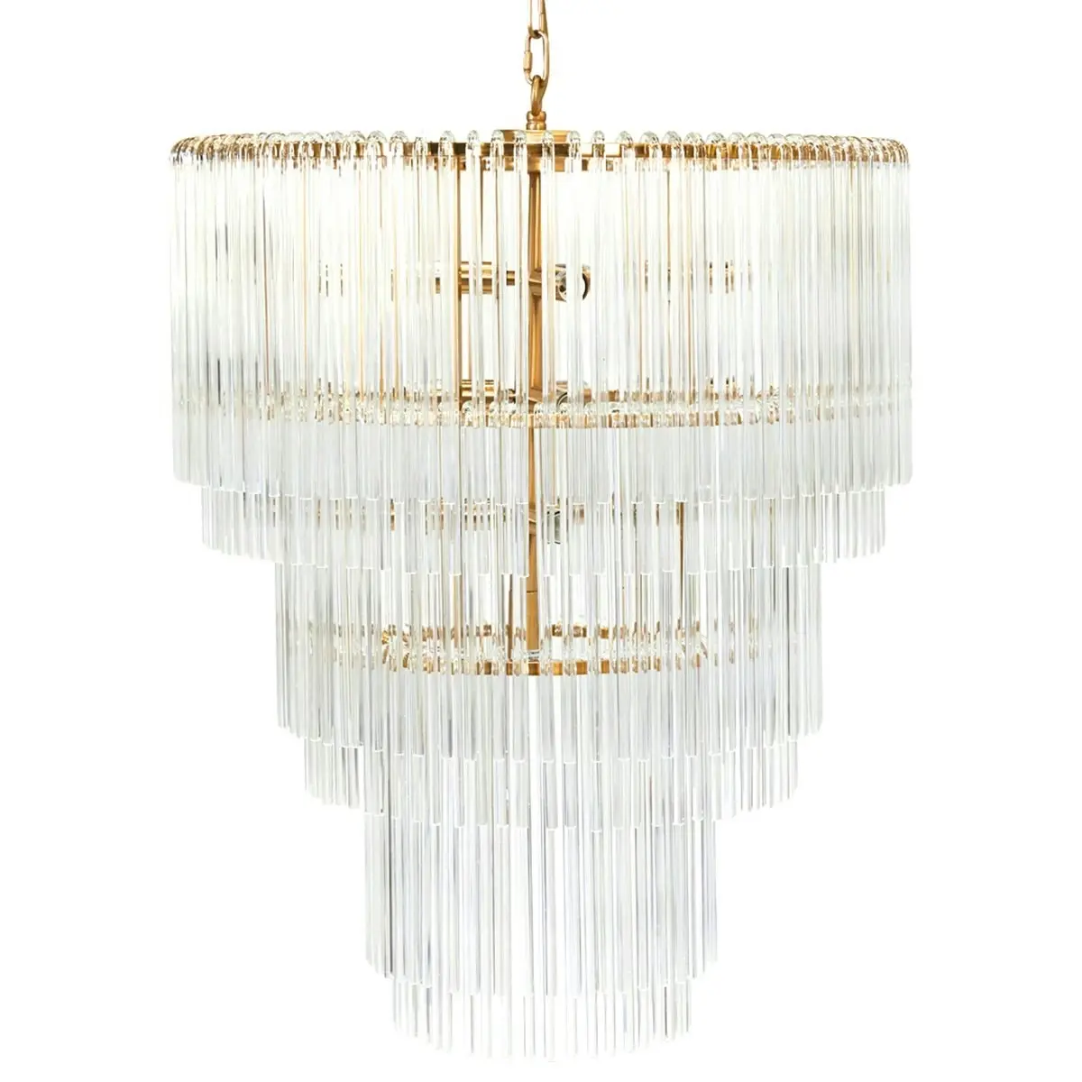 Zara Pendant - 3 Tier Brass