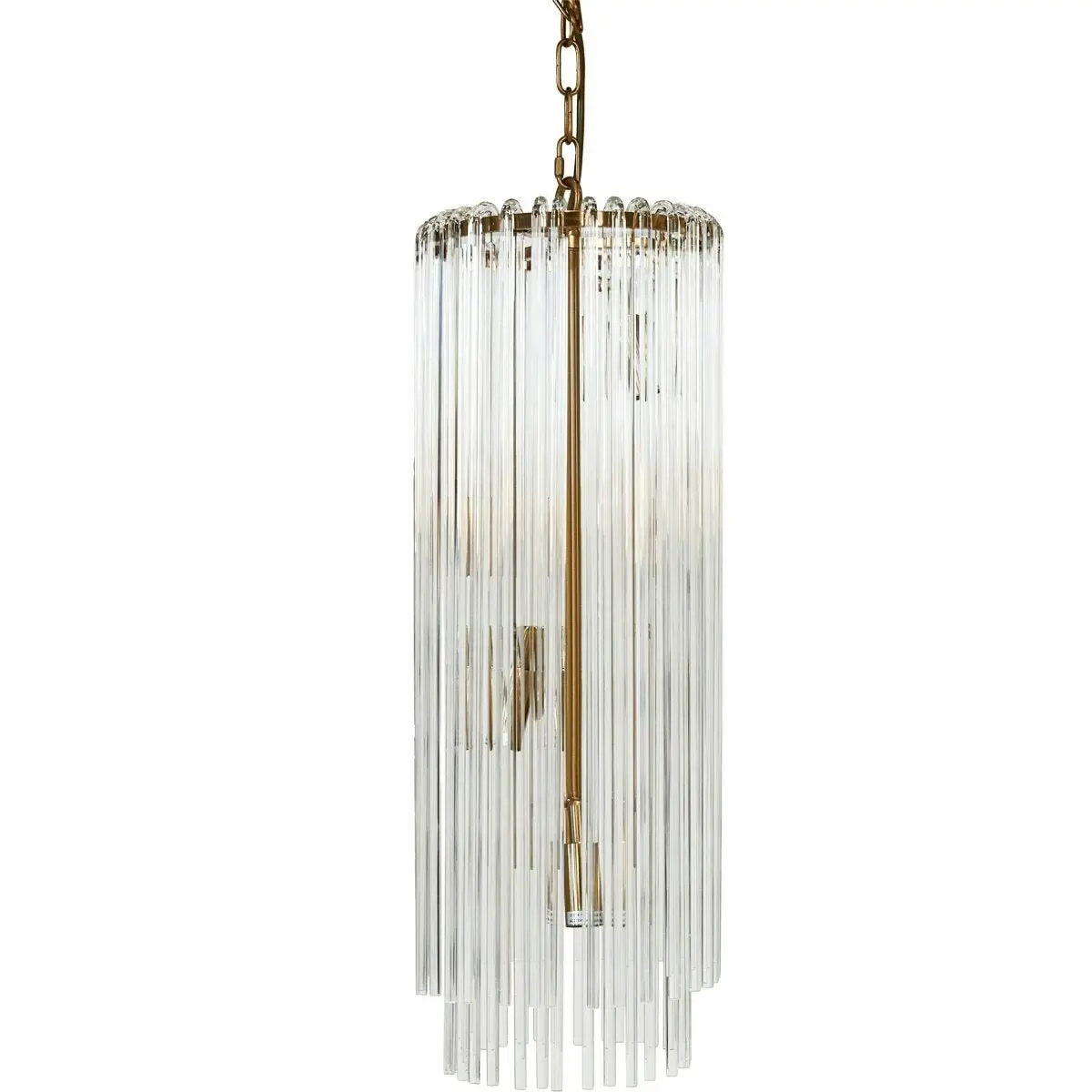 Zara Pendant - Long Brass