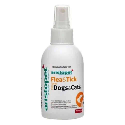 Aristopet Flea and Tick Spray for Dogs and Cats 125 mL