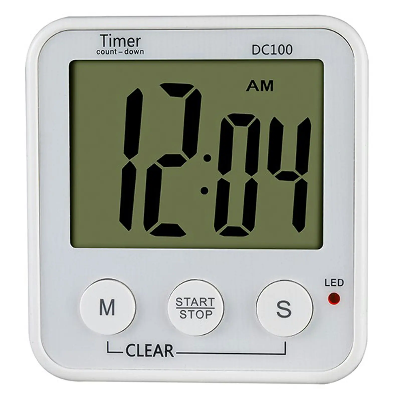 Todo Digital LCD Magnetic Clock 100min Countdown Timer Count Down Alarm Kitchen Sport