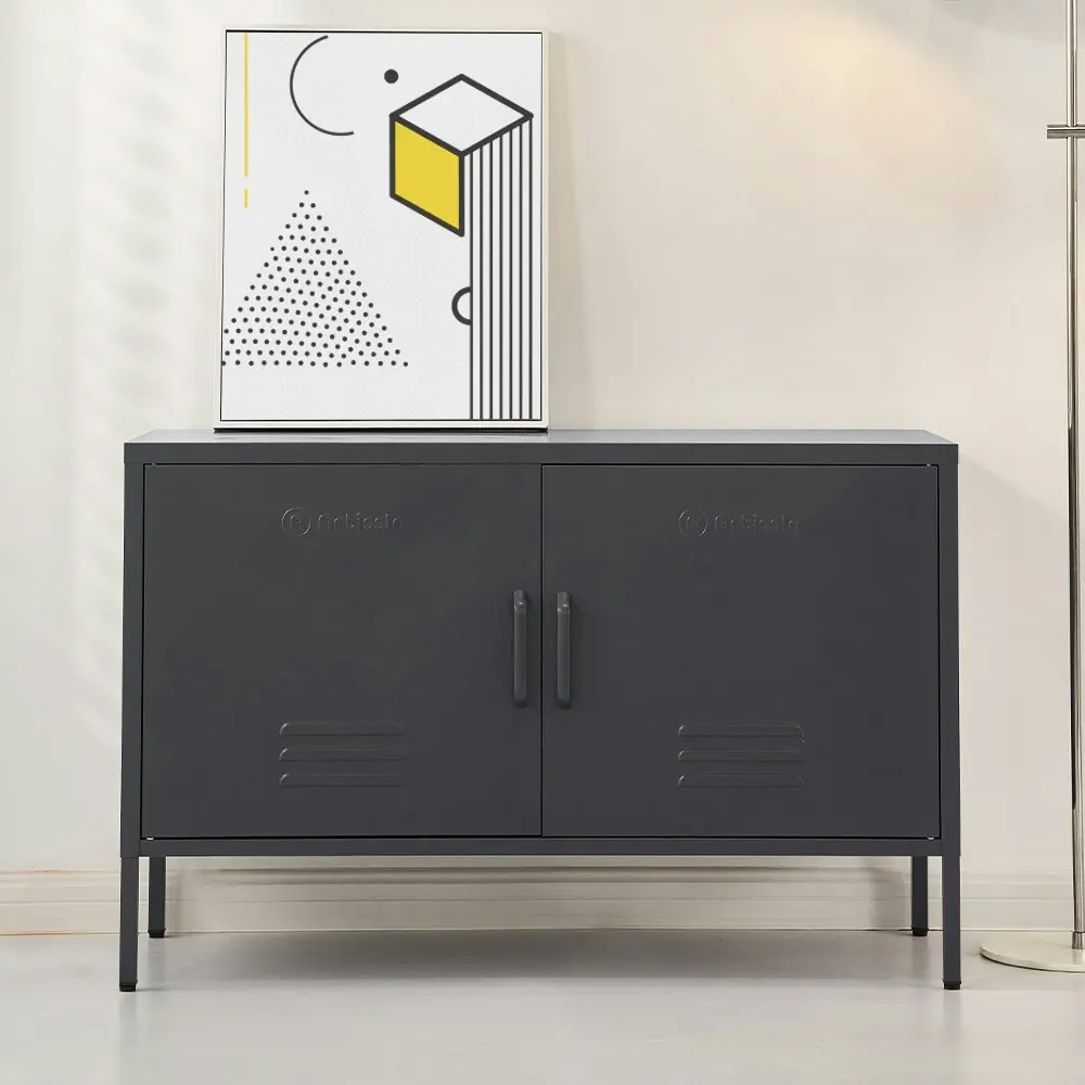 ArtissIn Buffet Sideboard Metal Cabinet - BASE Charcoal