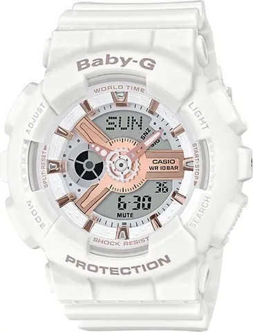 Baby G Digital & Analogue Watch Rose Gold Series BA110XRG-7A