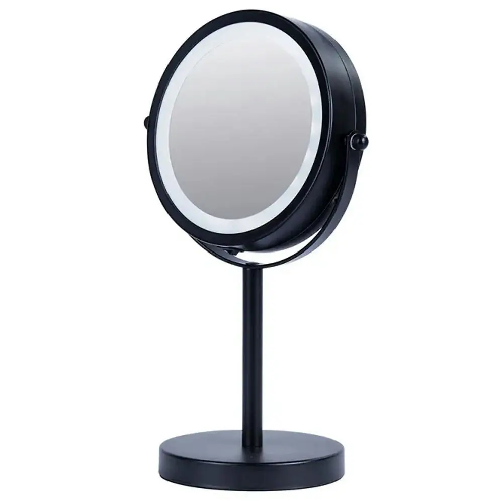 Clevinger 30x18cm Lisbon Magnifying Mini Makeup Cosmetic Mirror Metal Matte BLK