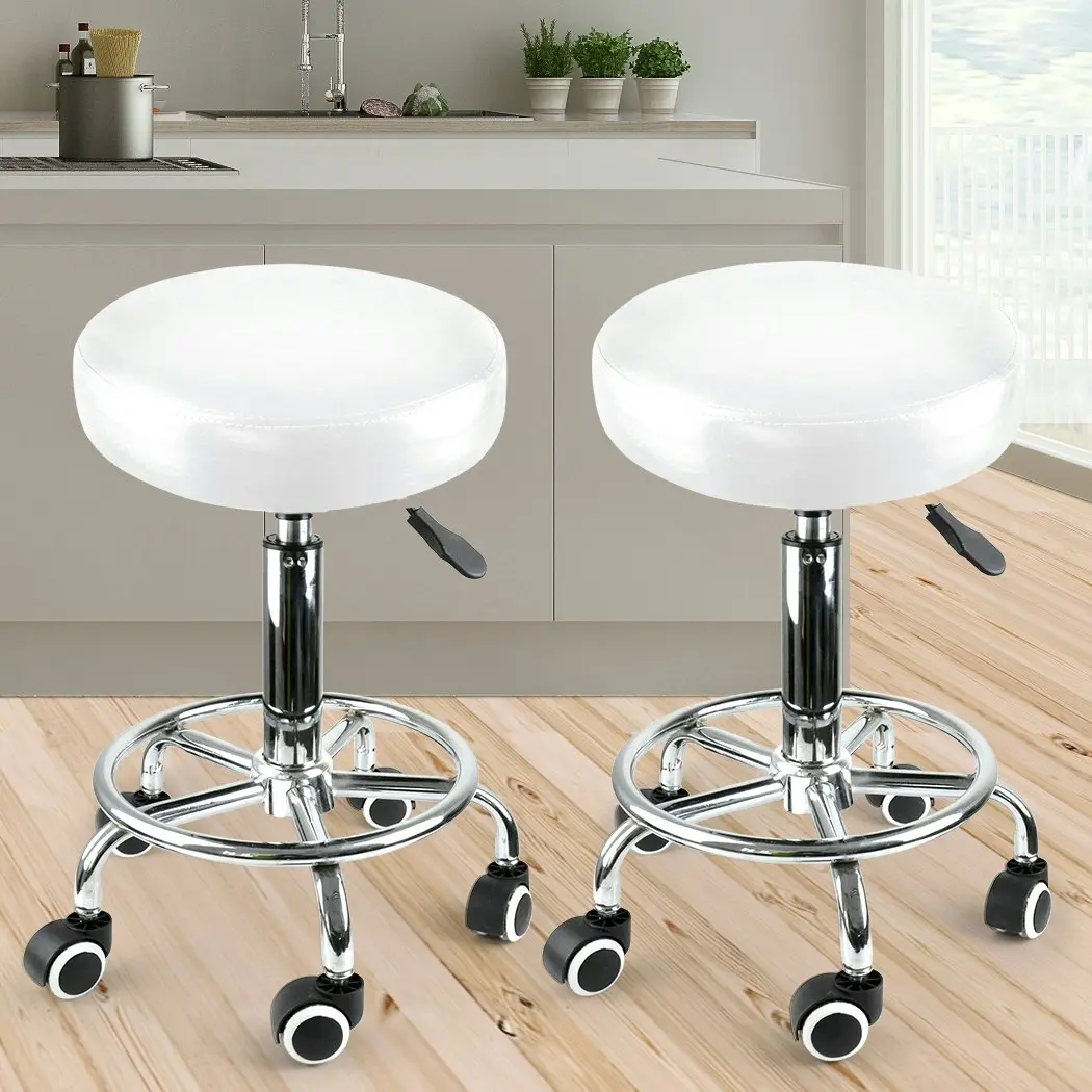 2x Levede Swivel Salon Barstool Hairdressing Stool Barber Chair Equipment Beauty