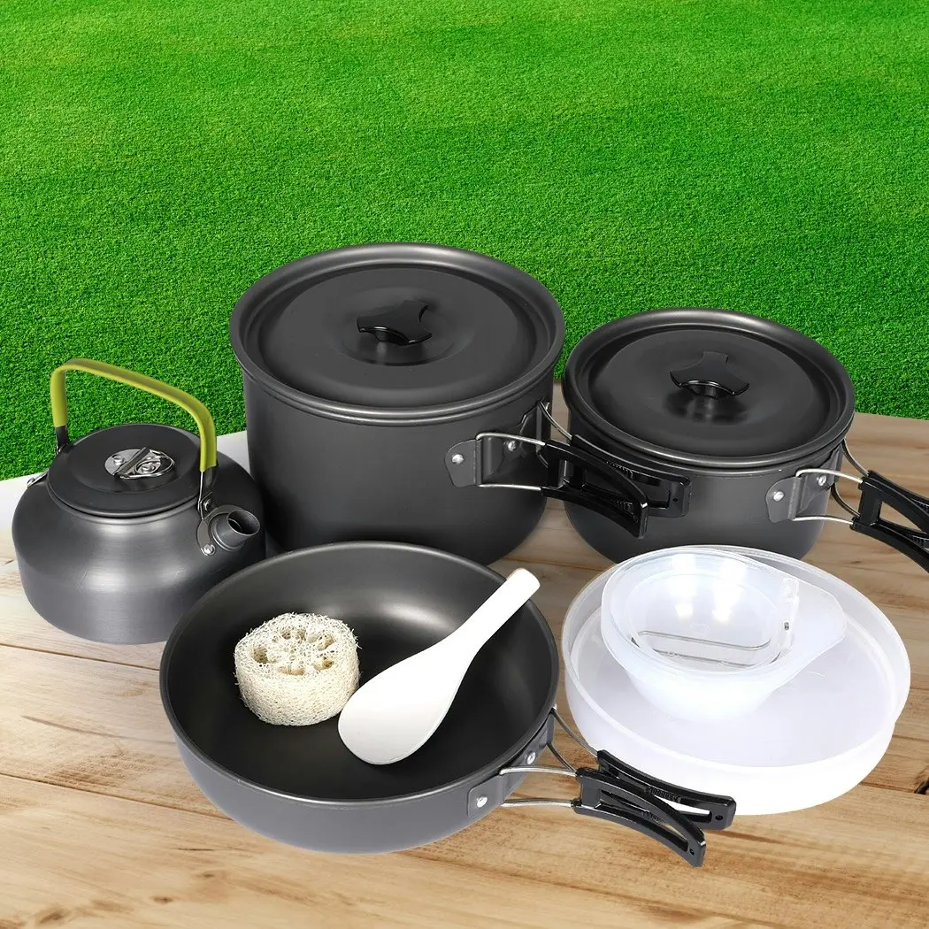 Toque 16Pcs Camping Cookware Set Outdoor Hiking Cooking Pot Pan Portable Picnic