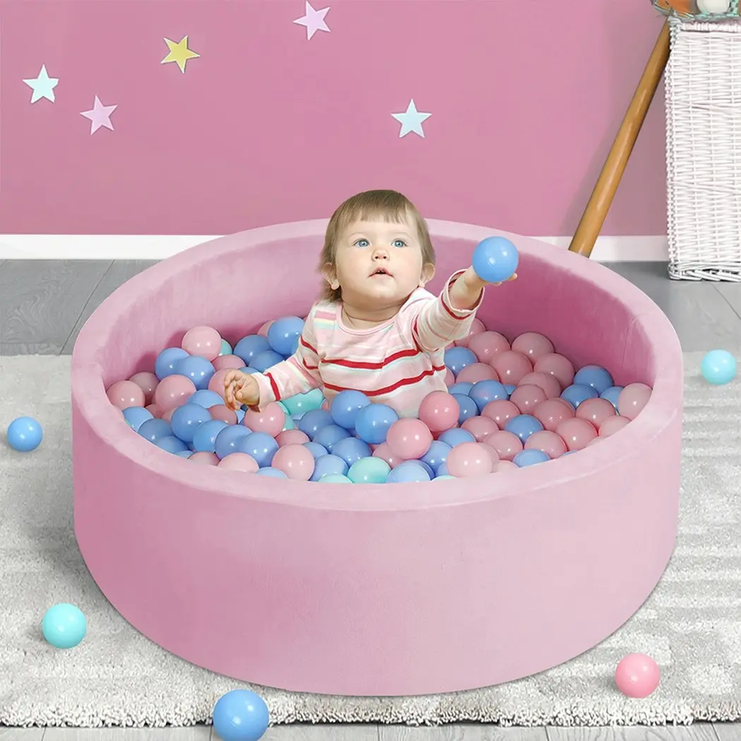 BoPeep Kids Balls Pit Baby Ocean Play Foam Pool Barrier Toy Padding Child Pink