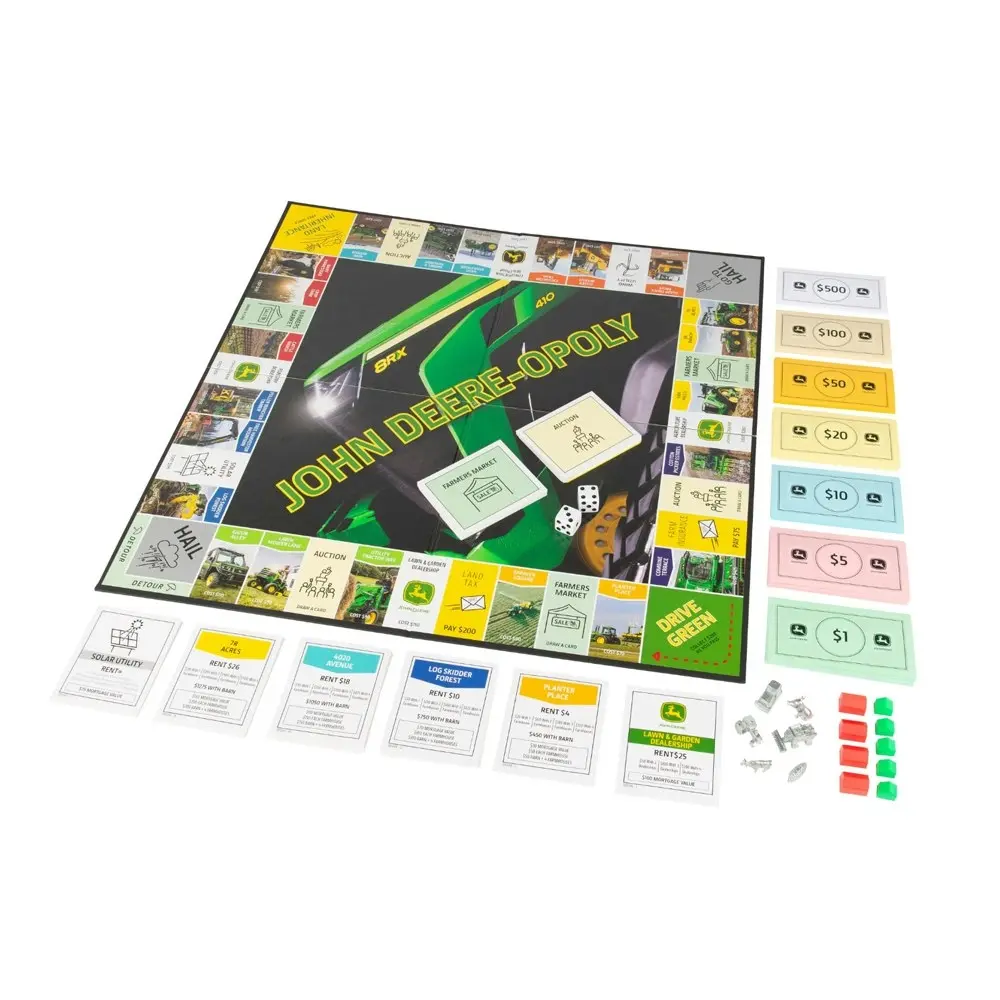 John Deere-Opoly Collector's Edition Kids/Children/Family Board Game Play 8y+