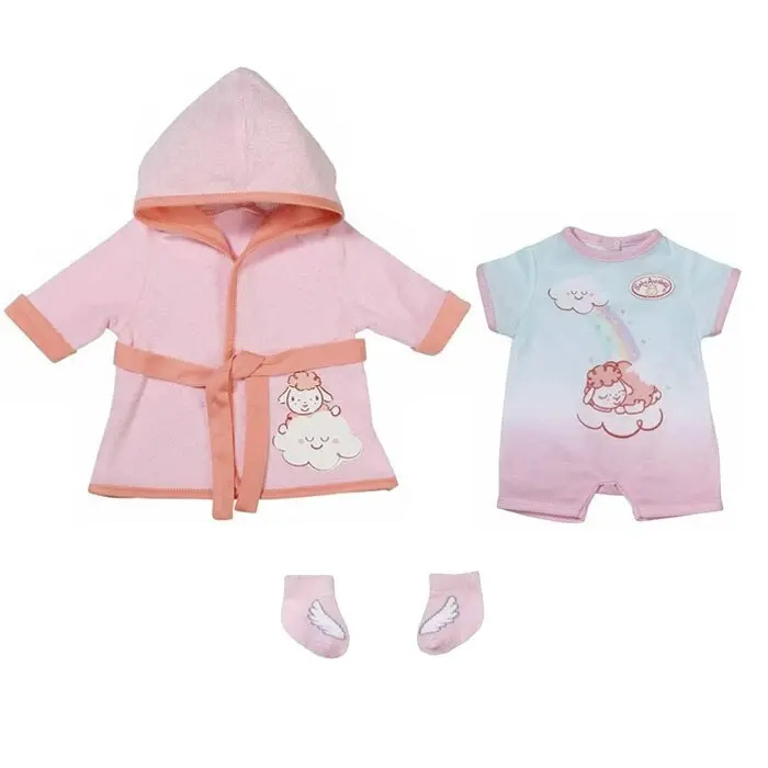 3pc Baby Annabell Deluxe Bathtime Clothes/Robe For Toy Doll Kids/Children 3y+