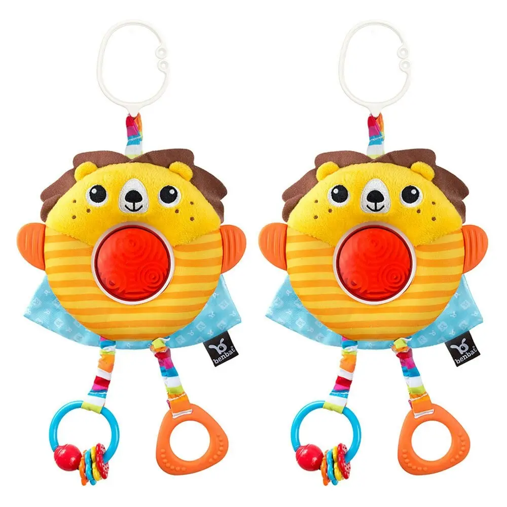 2PK Benbat Dazzle Multi Skills Travel Educational/Development Baby 0m+ Toy Lion