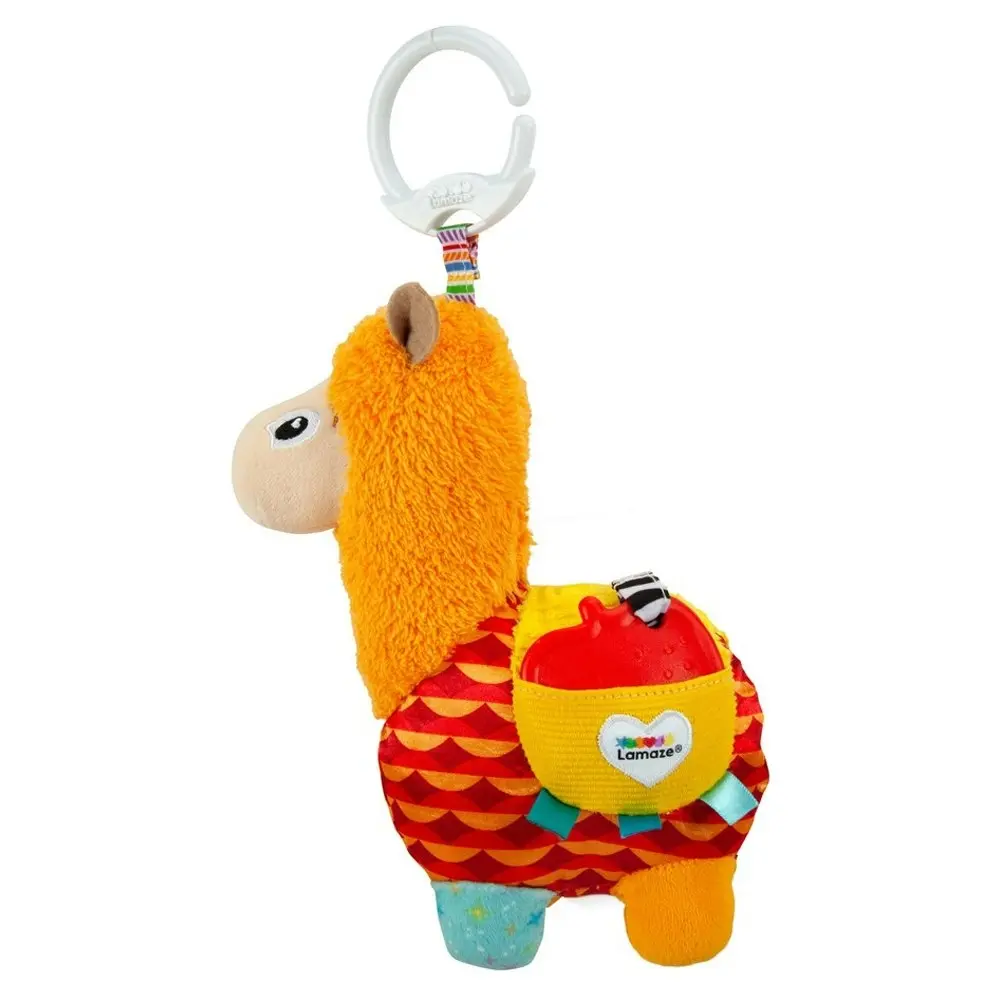 Lamaze Lettie The Llama Clip & Go 20cm Plush Crinkle Interactive Toy Baby 0m+