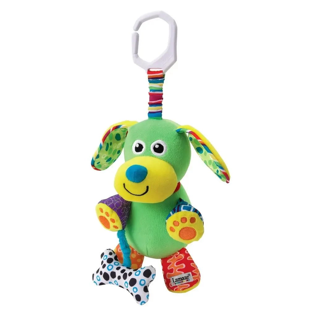 Lamaze Pupsqueak Colourful Activity Baby Toy Rattles/Squeak/Crinkle Sound Toy 0+