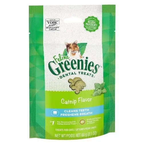 GREENIES Feline Dental Treats Catnip Flavour For Cats 60 Gm 10 Pack