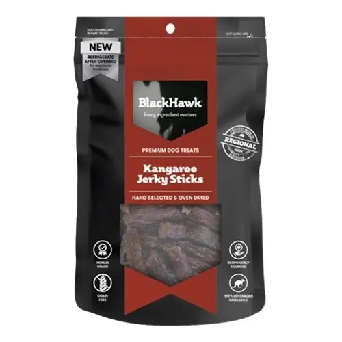 Black Hawk Kangaroo Jerky Sticks Treats For Dogs 100 Gm