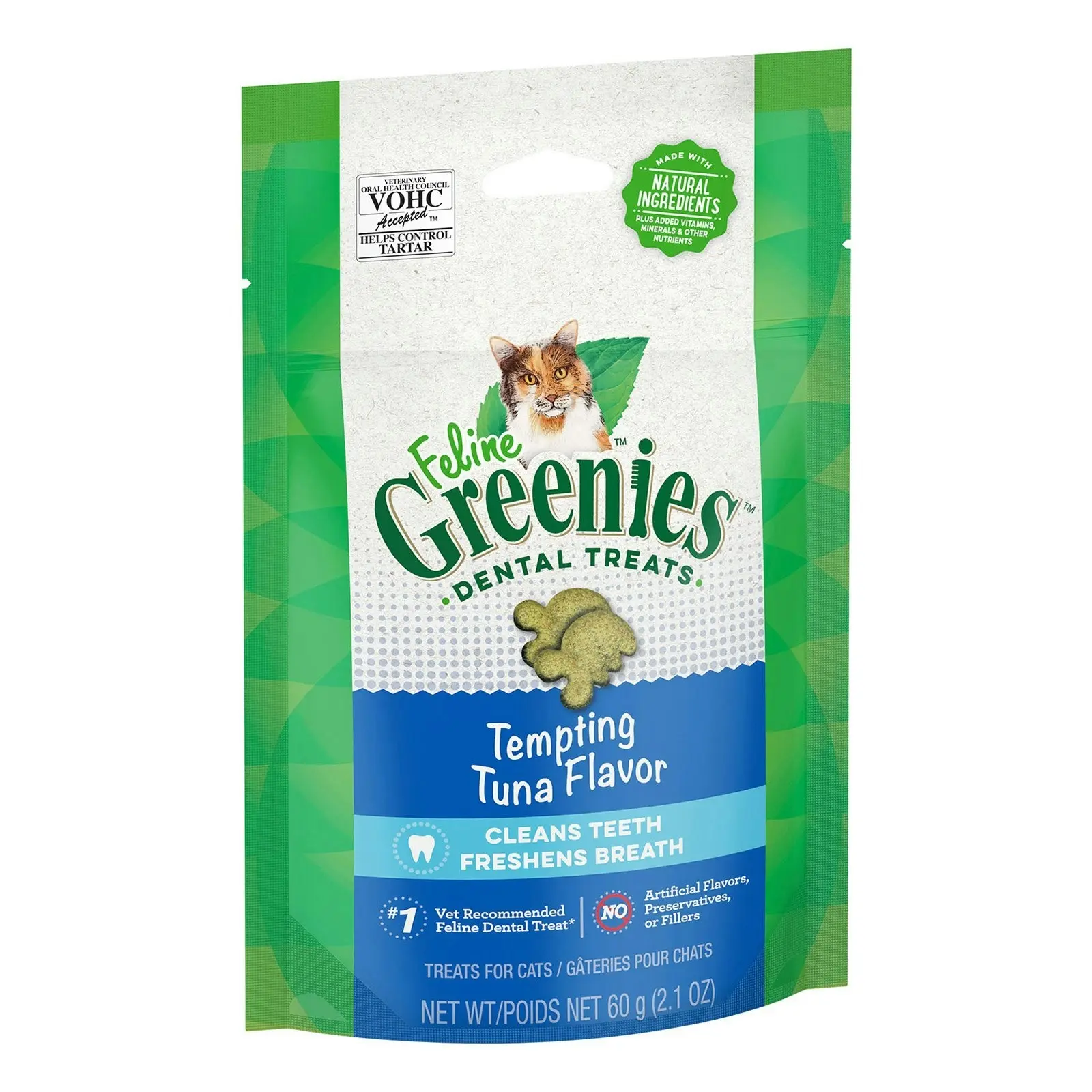 GREENIES Feline Dental Treats Tuna Flavour For Cats 130 GM