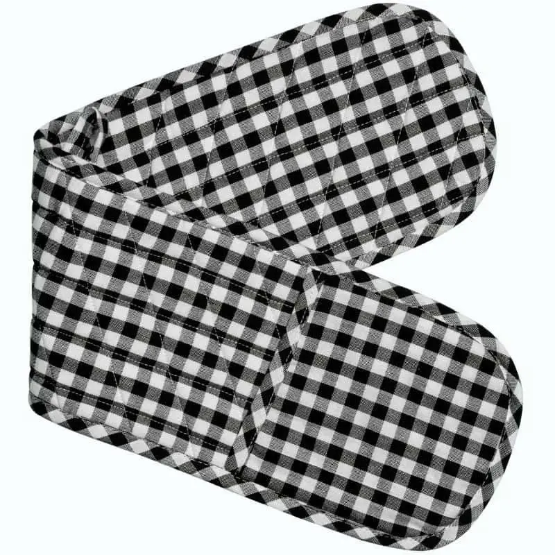 Rans Gingham Black Double Mitt