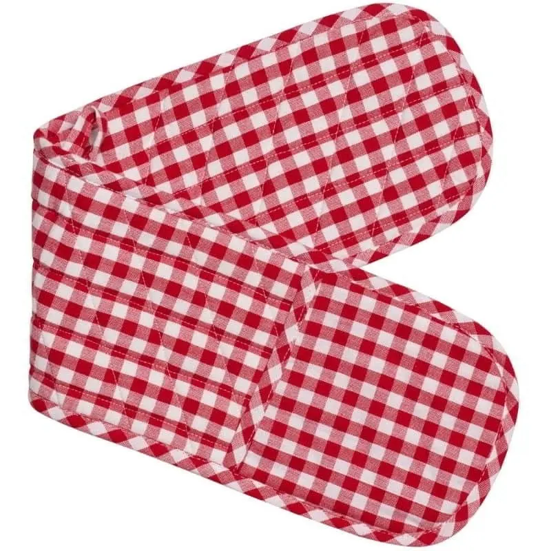 Rans Gingham Red Double Mitt