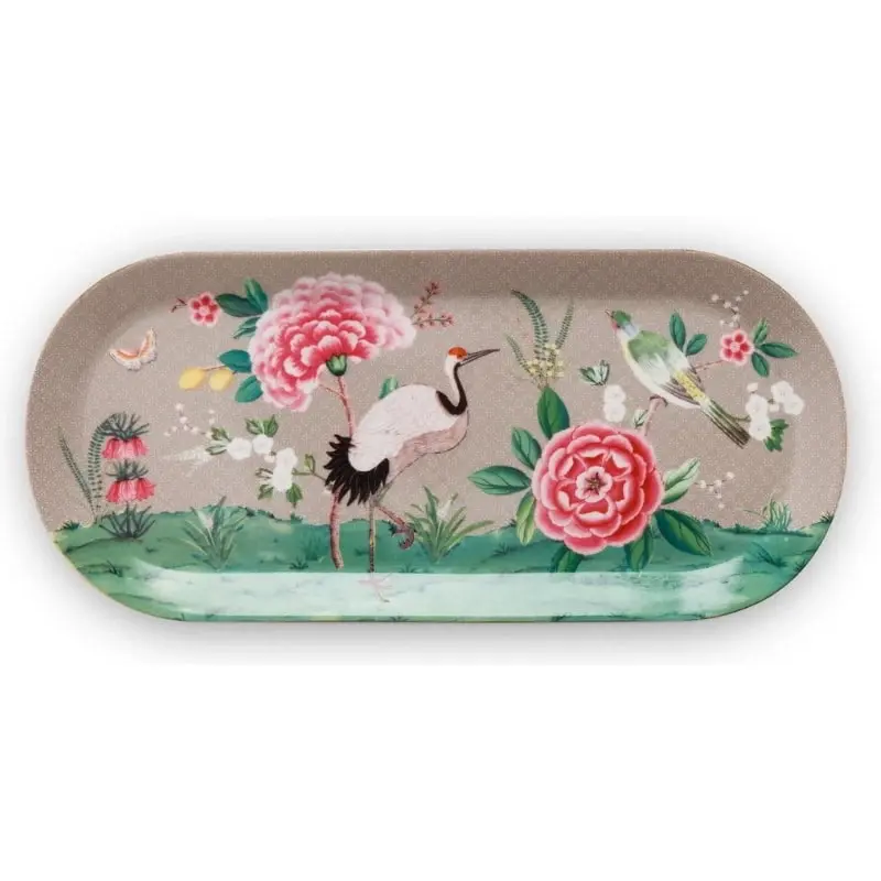 PIP Studio Blushing Birds Khaki Rectangular Cake Tray