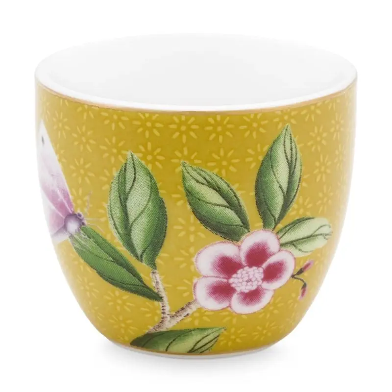 PIP Studio Blushing Birds Porcelain Yellow Egg Cup