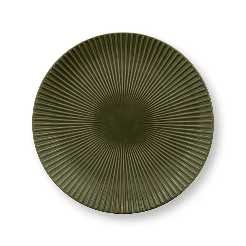 VTWonen Relievo Dark Green 30cm Plate