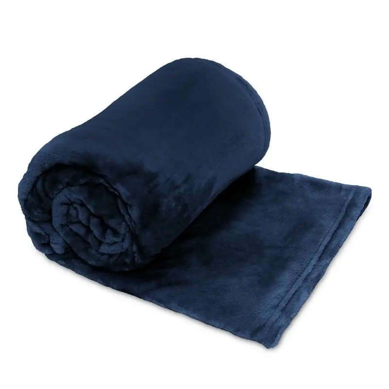 Ardor Boudoir Lucia Luxury Plush Velvet Navy Throw