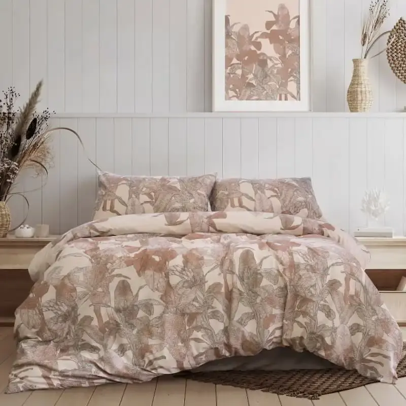 Ardor Boudoir Bayley Dusk Printed Quilt Cover Set