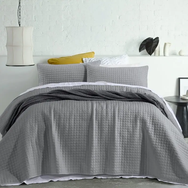 Accessorize Zane Charcoal Coverlet Set