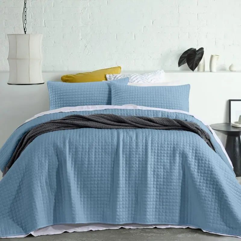 Accessorize Zane Blue Coverlet Set