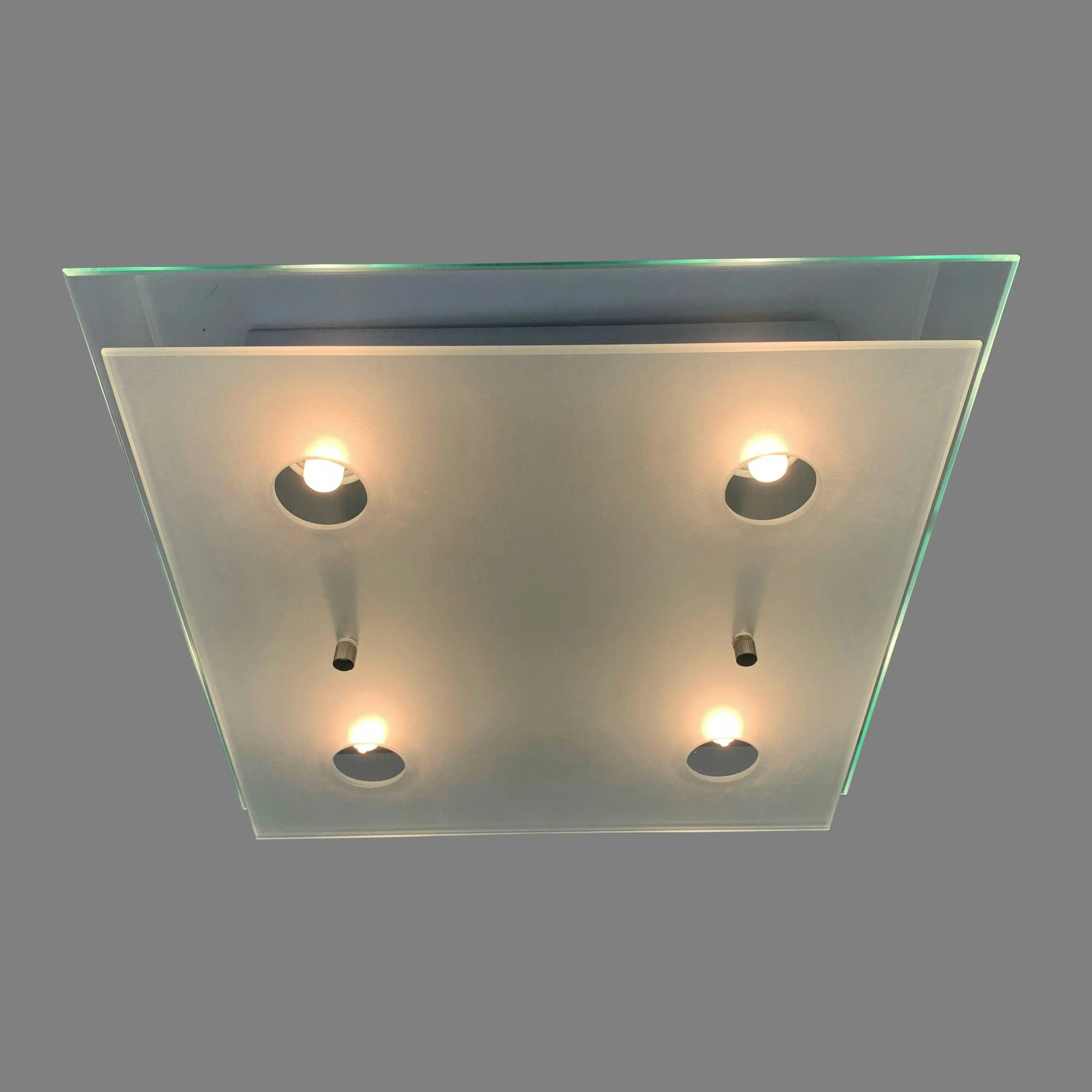 ISCHIA 4 Light Square Glass Ceiling Light