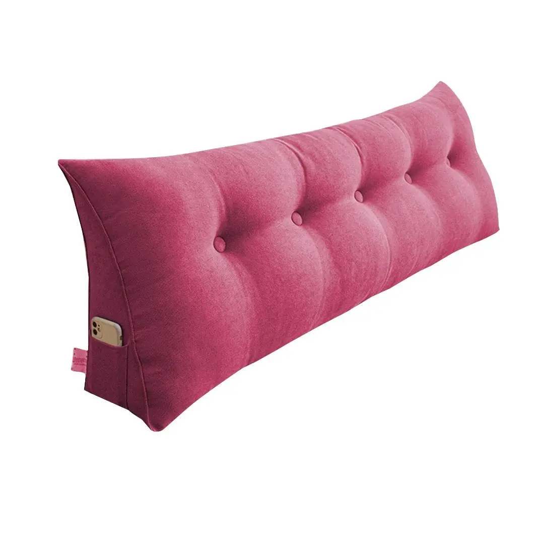 Soga 150cm Pink Triangular Wedge Bed Pillow Headboard Backrest Bedside Tatami Cushion Home Decor