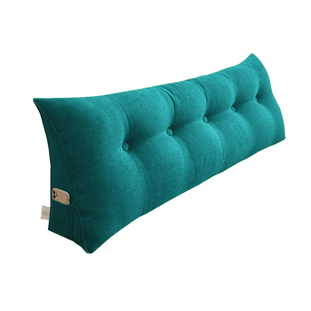 Soga 120cm Blue Green Triangular Wedge Bed Pillow Headboard Backrest Bedside Tatami Cushion Home Decor