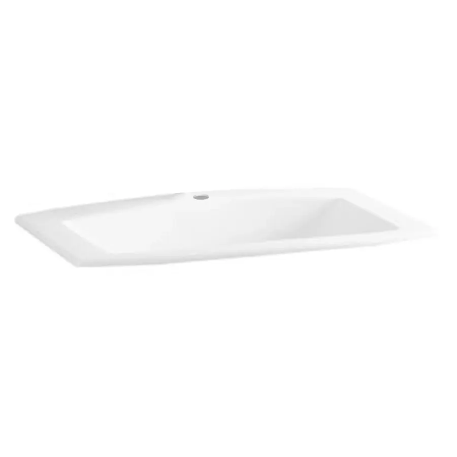 Laufen MyLife 811946 1 TH Recessed Ceramic Wash-Basin w/Wondergliss Gloss White