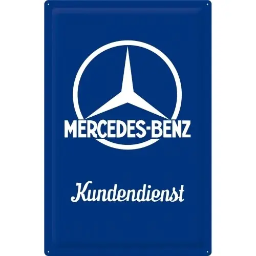 Nostalgic Art Mercedes-Benz Customer Service 40x60cm XL Metal Sign Wall Decor