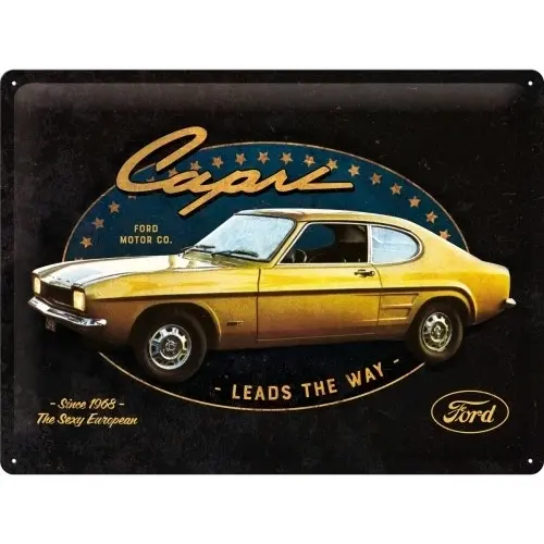 Nostalgic Art Large Sign 30x40cm Metal Hanging Decor Ford Capri Leads The Way