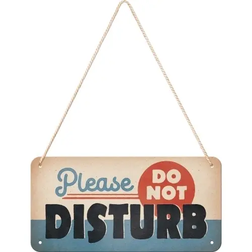 Nostalgic-Art Metal 10x20cm Wall Hanging Sign Do Not Disturb Home/Office Decor